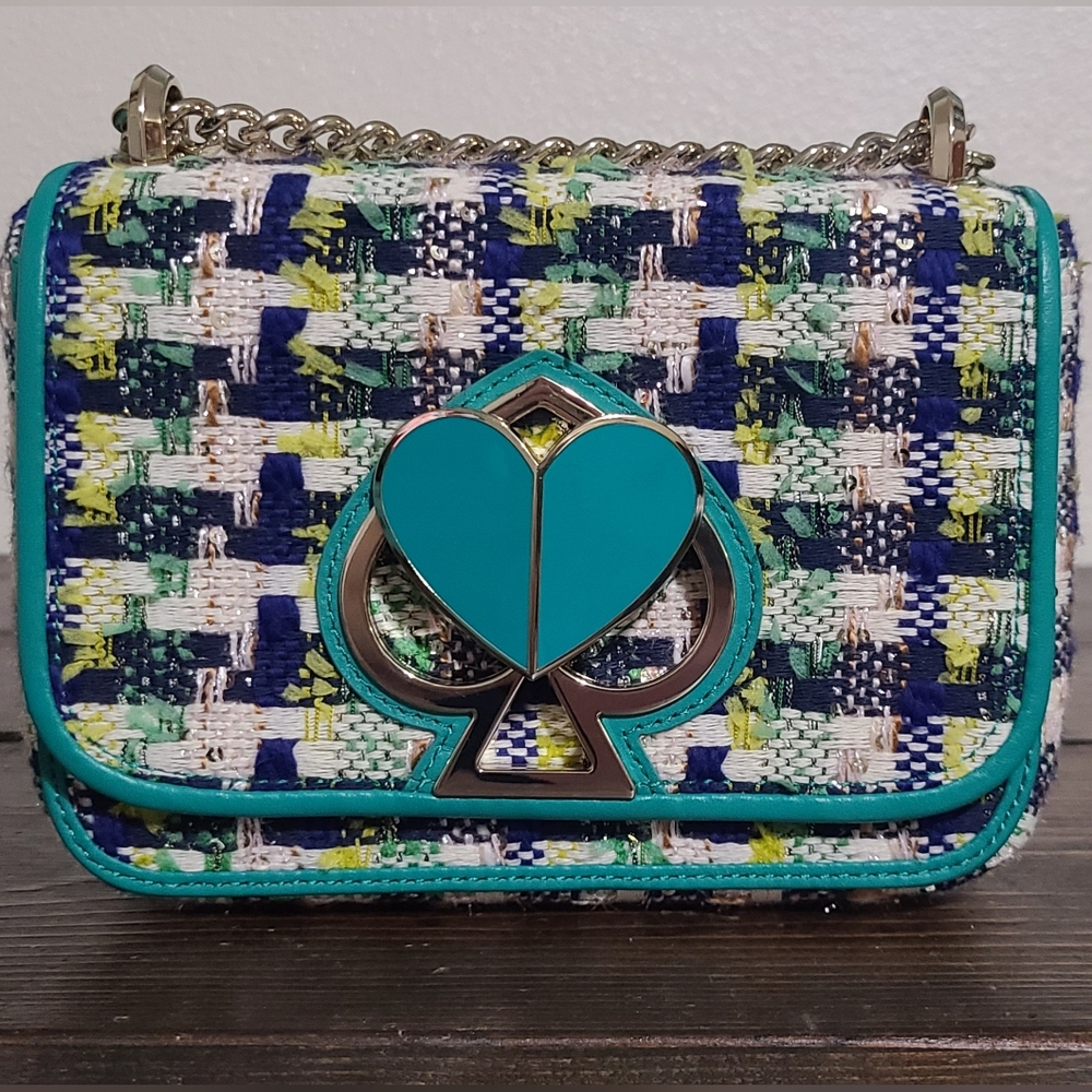 Kate Spade Nicola Tweed Twist Lock Bag